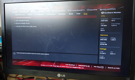 msi gaming motherboard installation bios screen